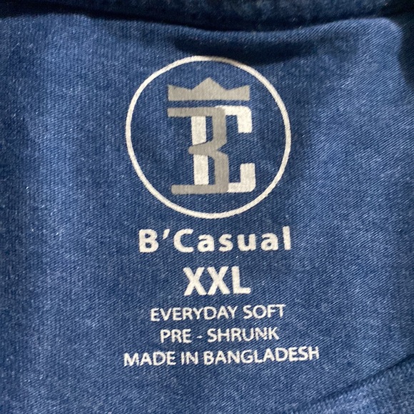 FLAWLESS PRINTED DARK BLUE LONG SLEEVE DIAMOND, Size XXL. - Picture 2 of 2